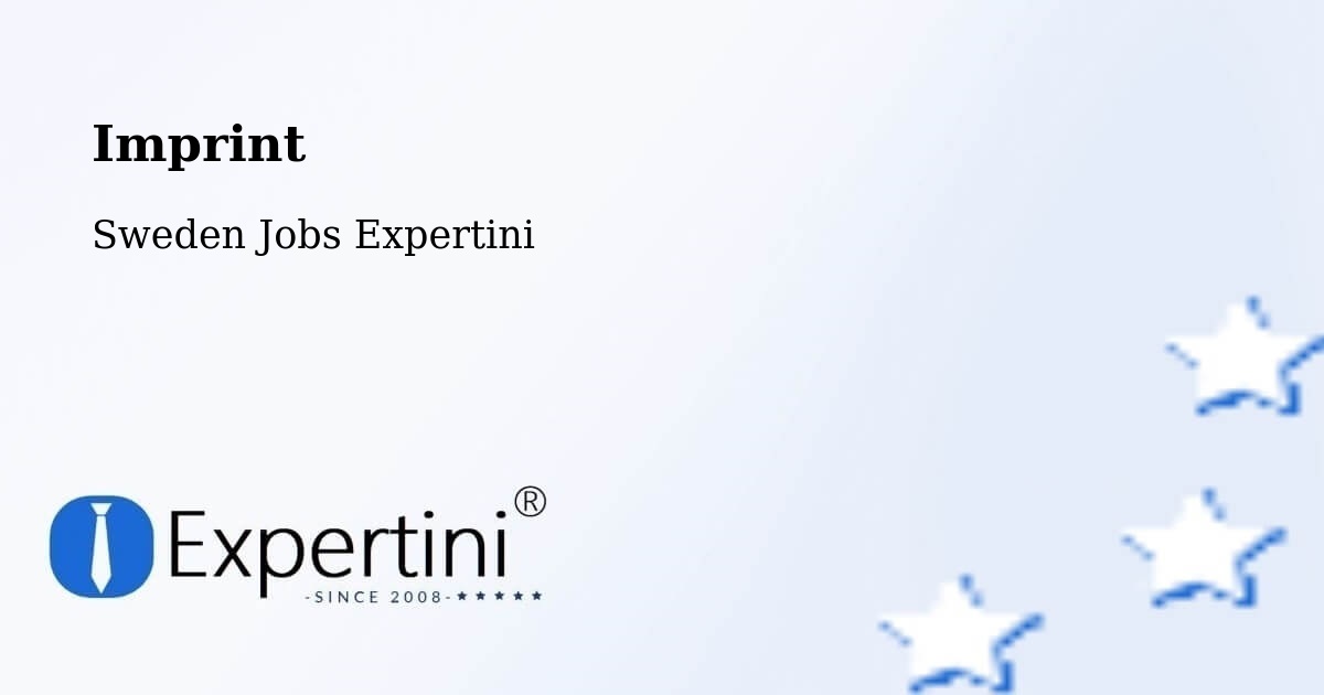 Imprint – Växjö - Sweden Jobs Expertini