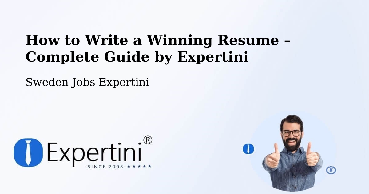 Resume Writing Guide for Job Seekers – Växjö - Växjö, Sweden Jobs Expertini